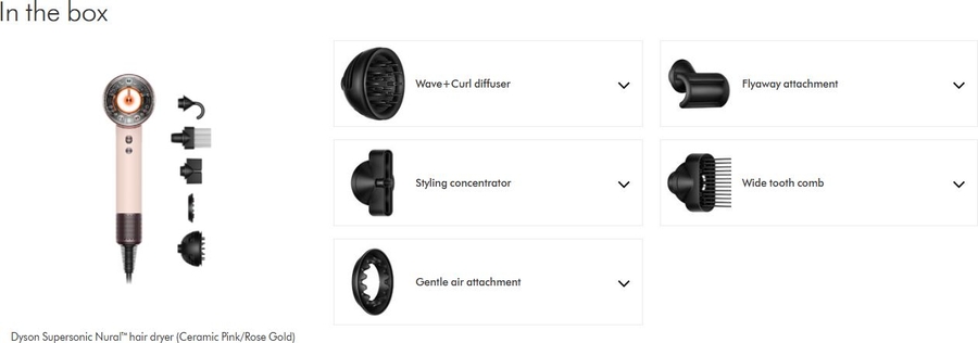 Dyson Supersonic Nural Straight & Wavy Föhn - Haardroger - Ceramic Pink / Rose Gold 2