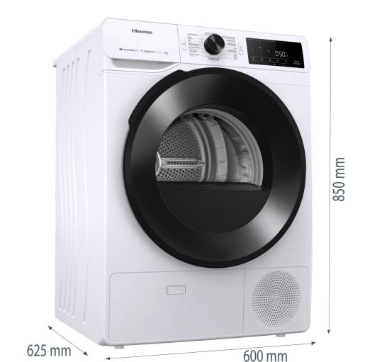 Hisense DH3V800UW/BLX Warmtepompdroger 8