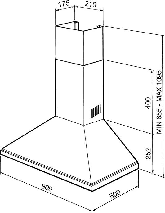 SMEG KSED95XE Universeel Esthetisch Wandkap - Afzuigkap - 90 cm 2
