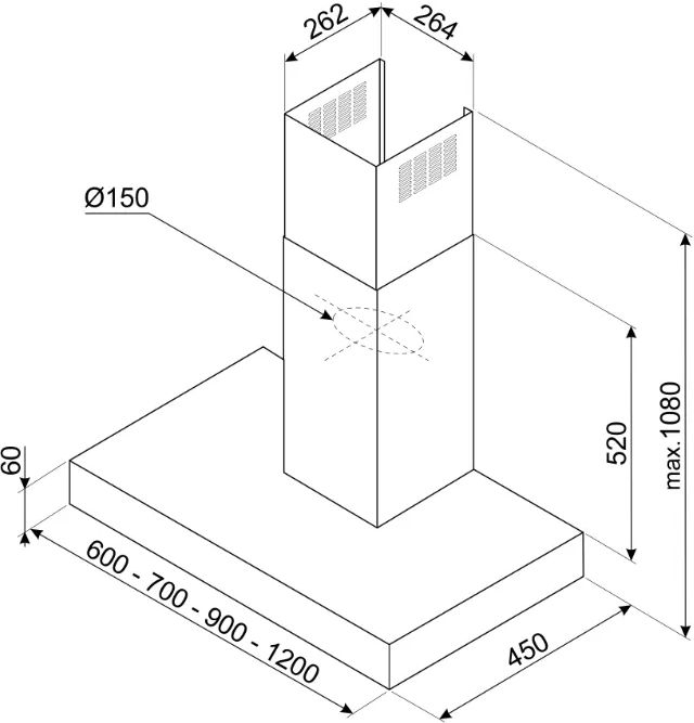 SMEG KBT900XE Universeel Esthetisch Wandkap - Afzuigkap - 90 cm 2