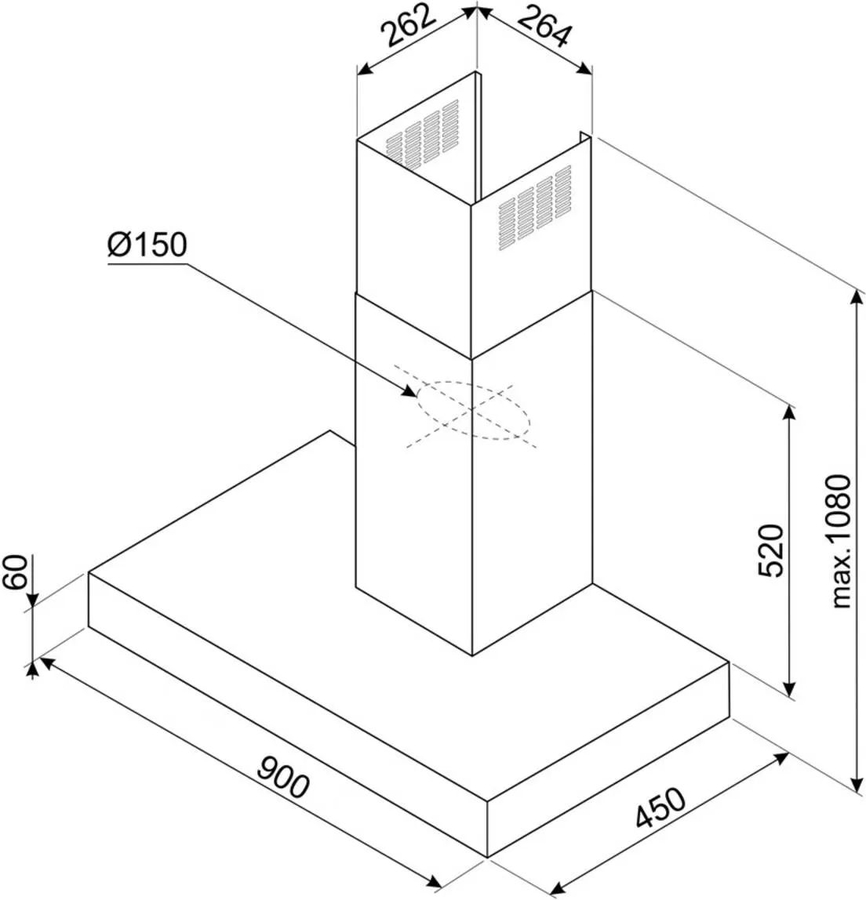 SMEG KBT900AE afzuigkap 2