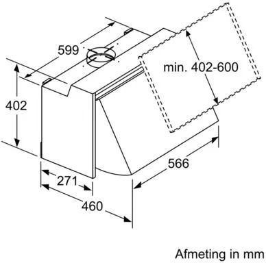 Siemens LE66MAC00 iQ100 geintegreerde afzuigkap 2