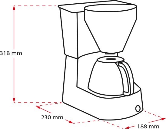 Melitta Enjoy II Glas Koffiezetapparaat - Filterkoffie 3