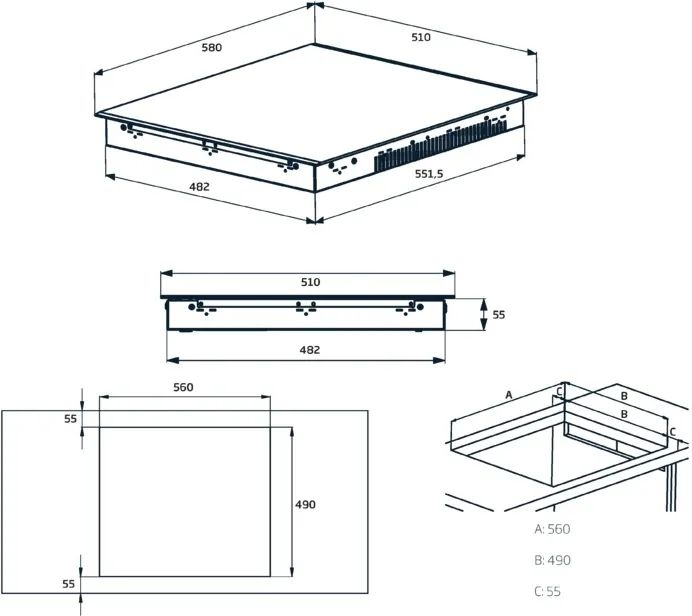 Beko HII64210MT inductie kookplaat 2