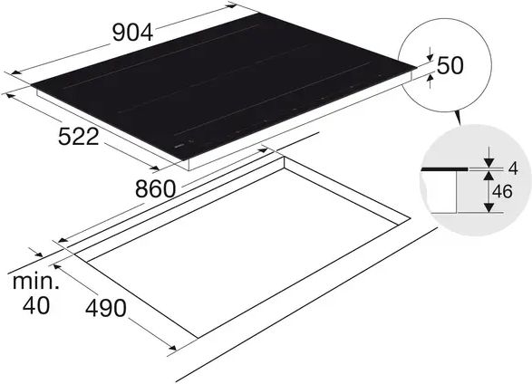 ATAG HI29672SV Inductiekookplaat met Celcius Cooking - 90 cm 2