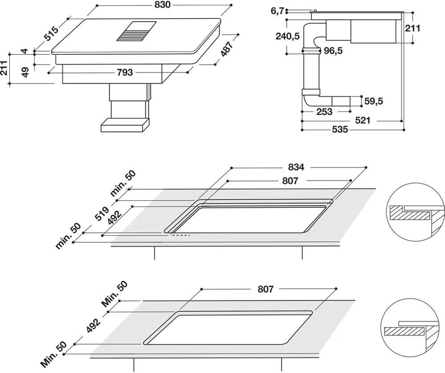 Whirlpool WVH 92 K/1 inductie kookplaat 2