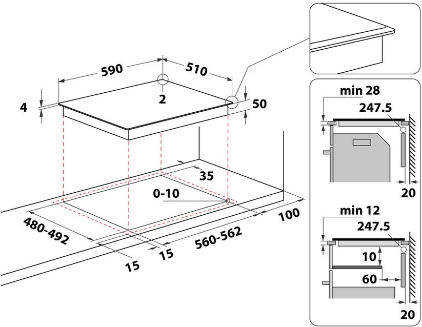Whirlpool WL S6960 BF Inbouw Iductie Kookplaat  2