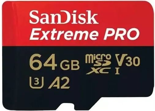 Sandisk Extreme PRO microSDXC 64GB + SD Adapter + 2 years RescuePRO 1