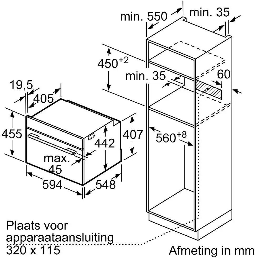 BOSCH  CSG7361B1 Serie 8 Inbouwoven 2