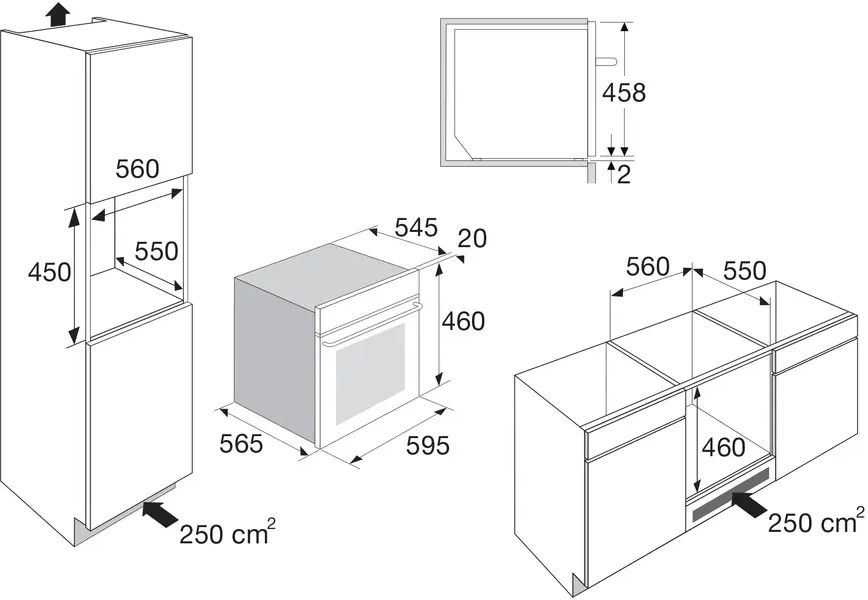 ETNA CM244RVS inbouw combimagnetron 2