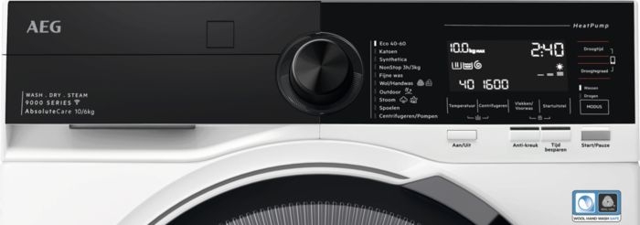 AEG LWR9706C8 9000 AbsoluteCare Was-droogcombinatie 2