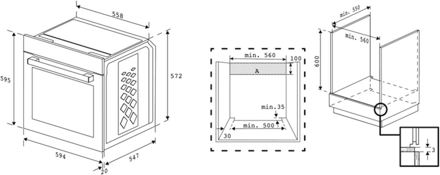 Beko BBIM17300BPSEA multifunctionele inbouw oven 2