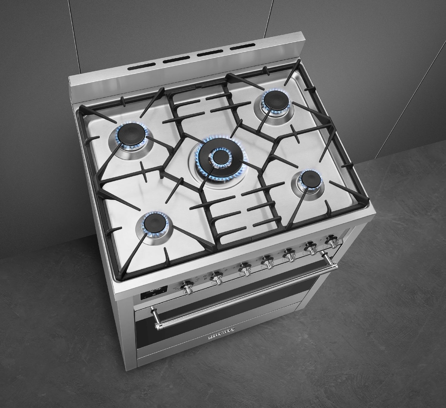 SMEG C7GMXNLK9 Classici Esthetisch Fornuis met Gaskookplaat - 70 x 60 cm 5