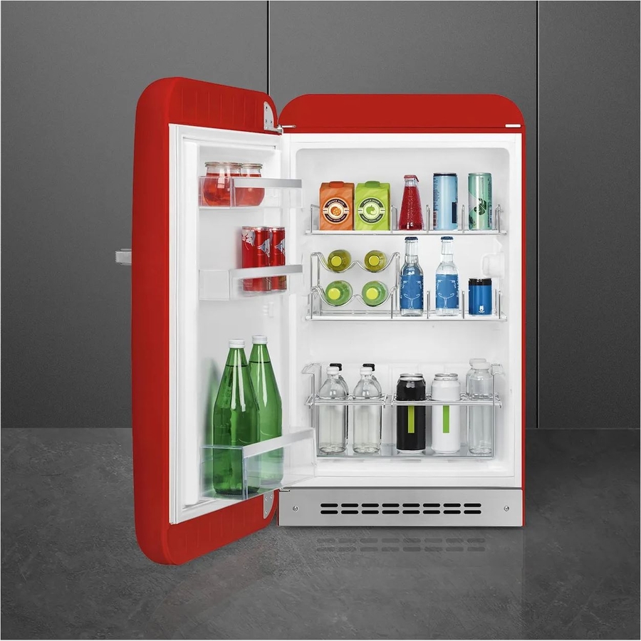 SMEG FAB10HLRD6 Vrijstaande Koelkast 50's Style - Rood  2