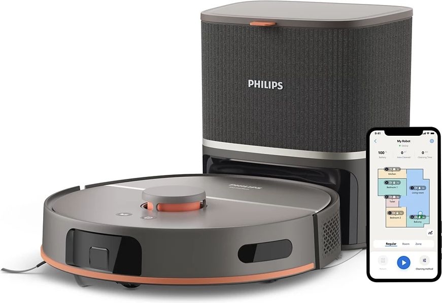 Philips XU5100/10 Homerun 5000-Serie Zuig- en Dweilrobotstofzuiger 1