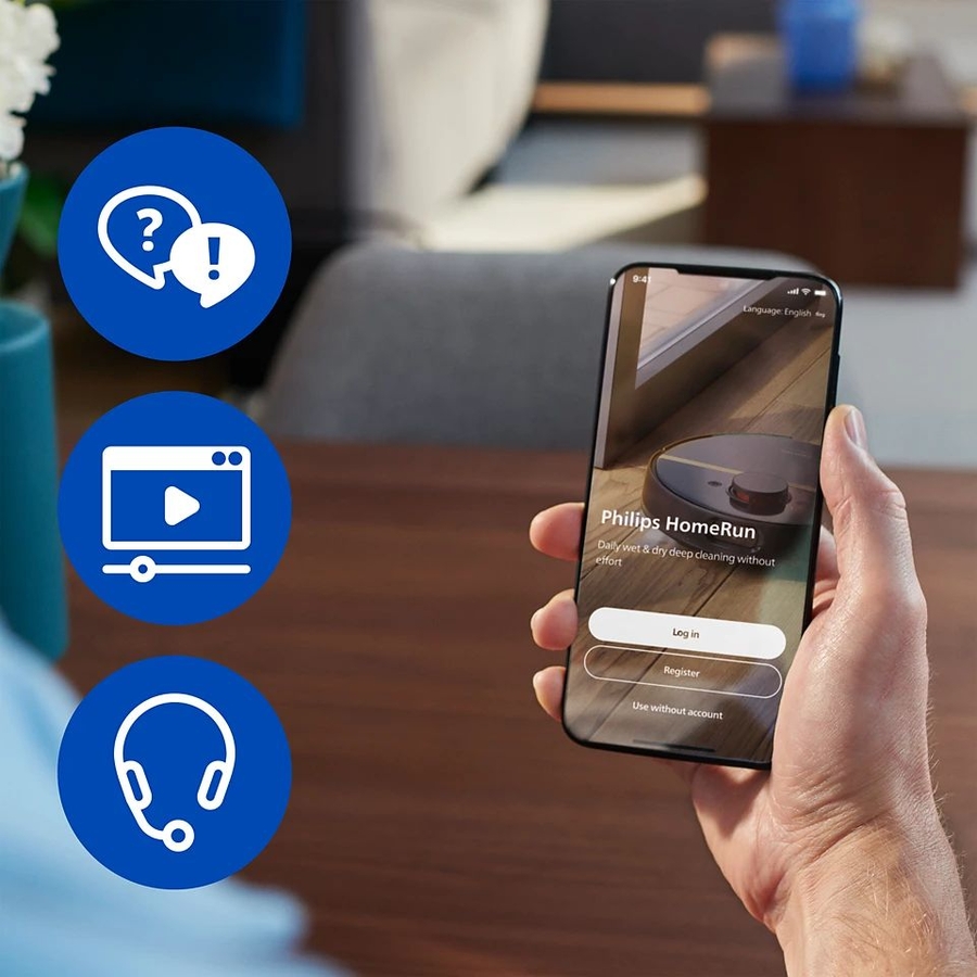 Philips XU5100/10 Homerun 5000-Serie Zuig- en Dweilrobotstofzuiger 8