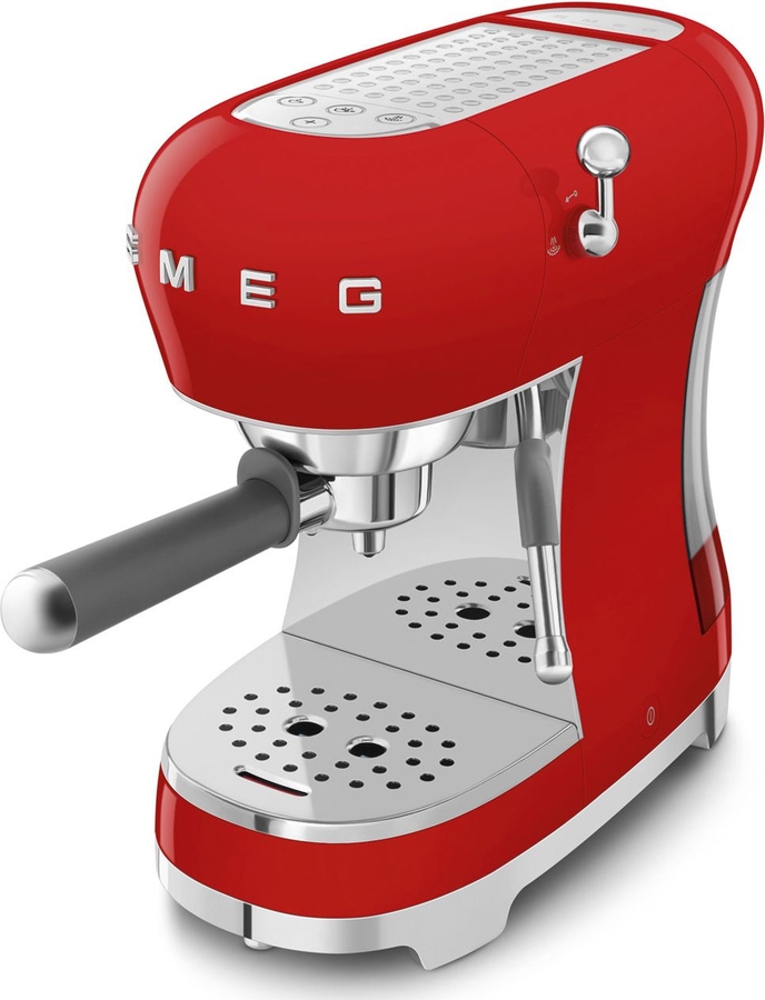 SMEG ECF02RDEU 50's Style Handmatige Espressomachine 9