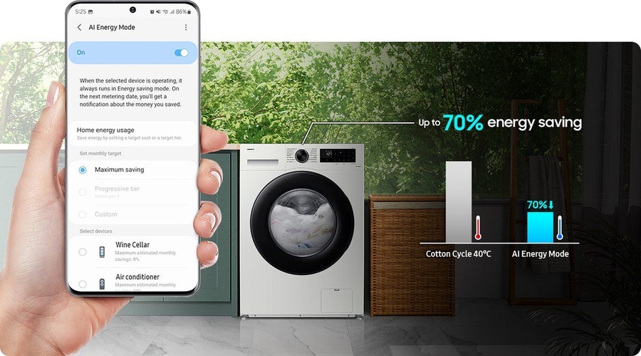 Samsung WW91CGC04ATHEN 5000-serie Wasmachine 7