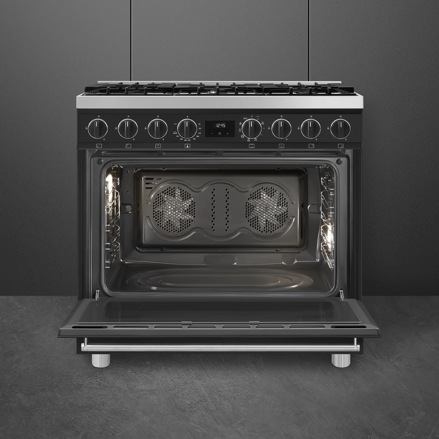 SMEG B91GMMBNLK2 Classici Esthetisch Fornuis met Gas Kookplaat 3