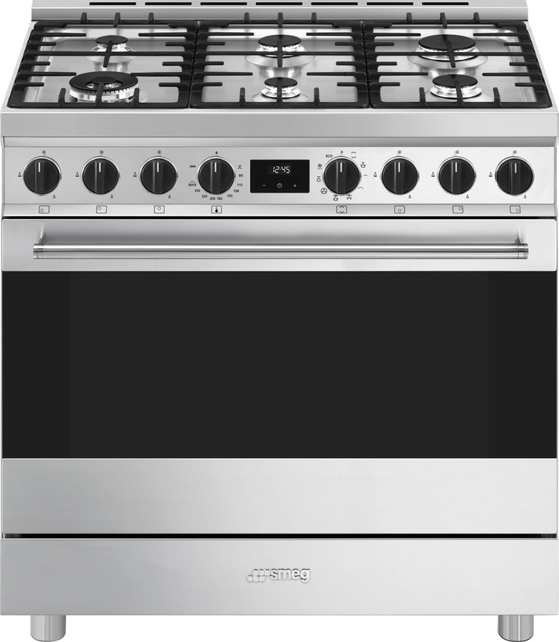 SMEG B91GMXNLK2 Classici Esthetisch Fornuis met Gas Kookplaat 1