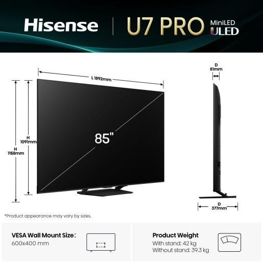 Hisense 85U8Q TV (2025) 2