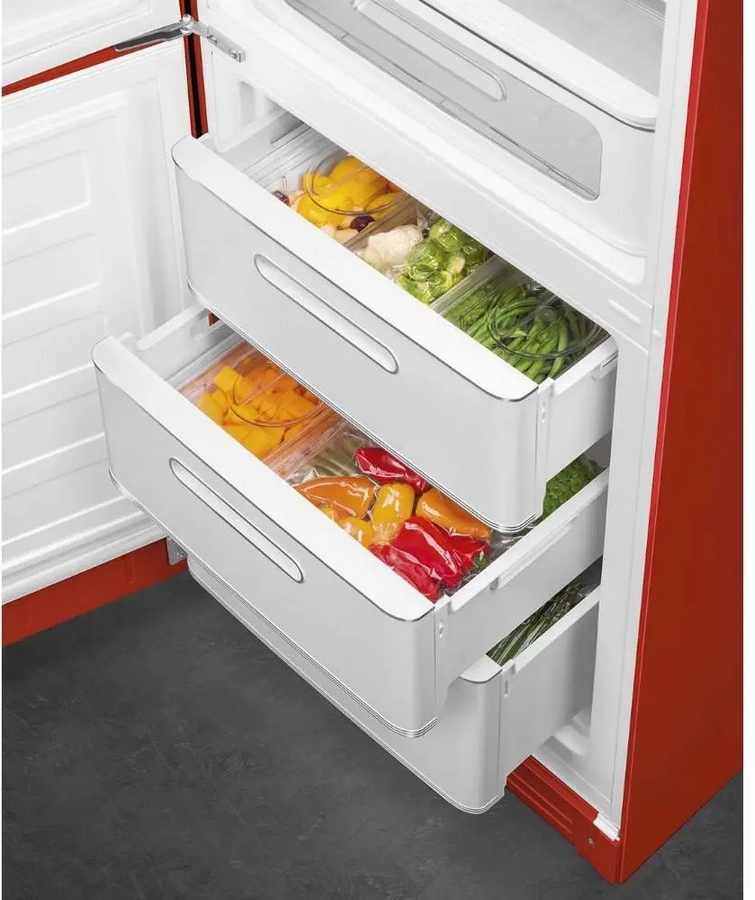 SMEG FAB32LRD6 Koelkast 50's Style - Rood 6
