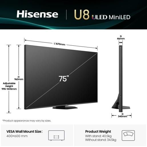 Hisense 75U8Q TV (2025) 2