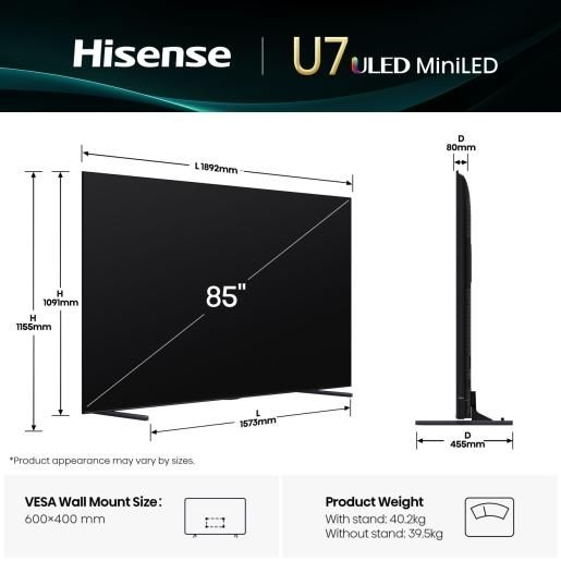 Hisense 85U79Q TV (2025) 2
