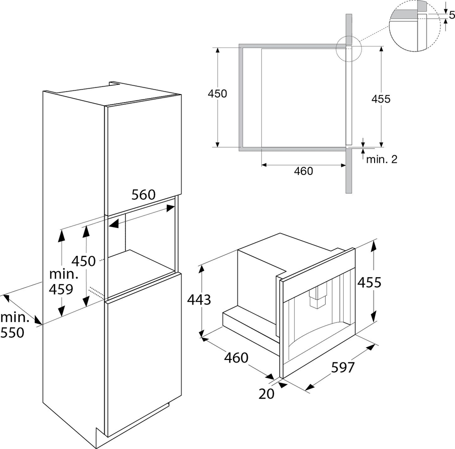 ATAG CM8495D Inbouw Koffiemachine 2