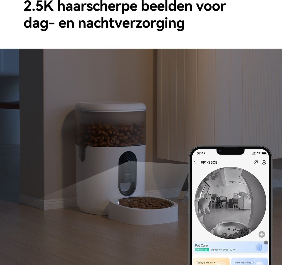 Imou PF1 Slimme Voedseldispenser – Automatische Voerautomaat met Camera & App-bediening 13