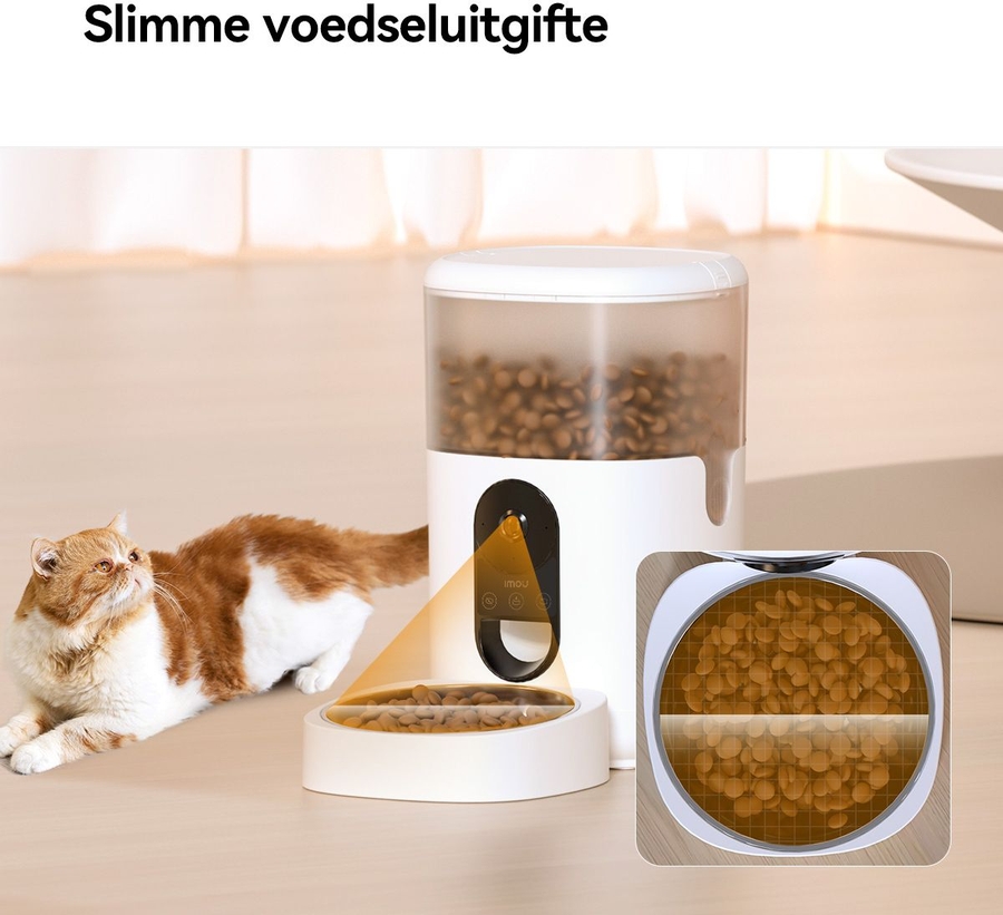 Imou PF1 Slimme Voedseldispenser – Automatische Voerautomaat met Camera & App-bediening 16