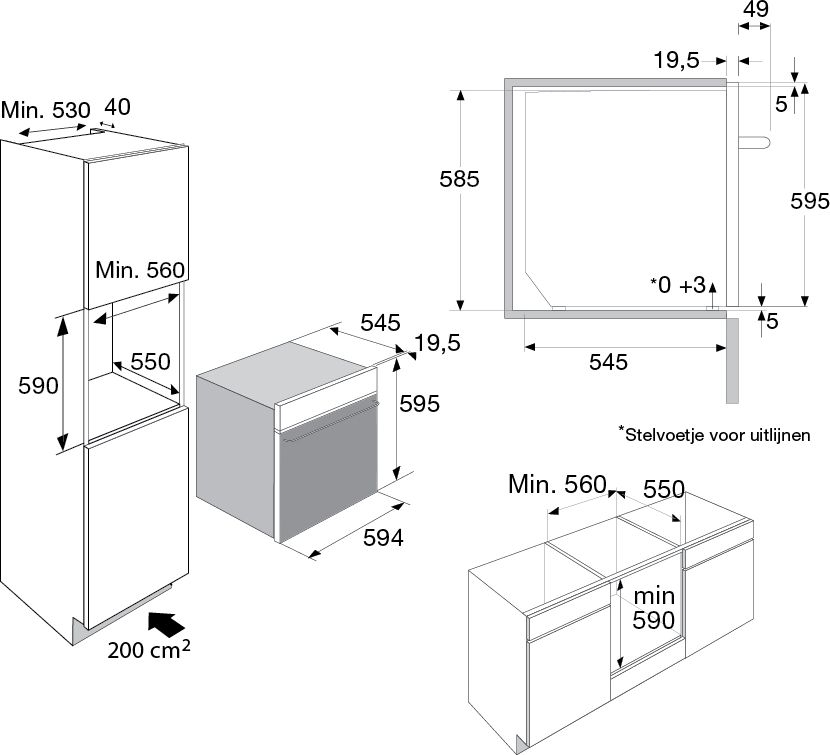 ATAG CX8671D Inbouwoven met Magnetron 2