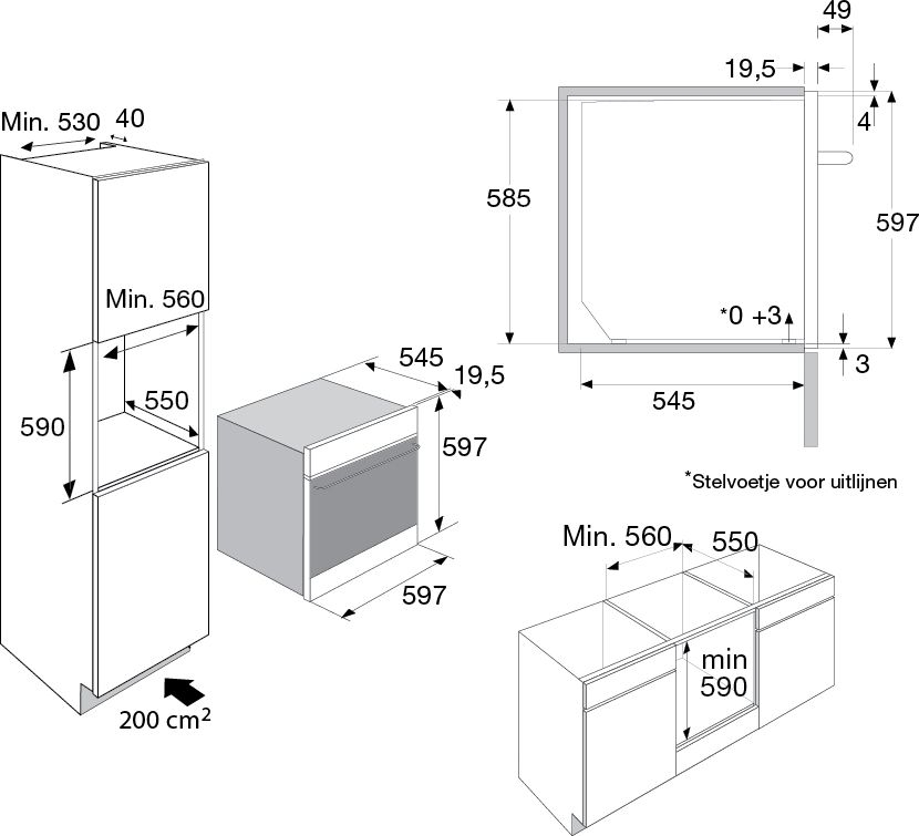 ATAG CX8611D Inbouwoven met Magnetron 2