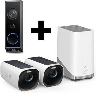 EP:Bundel S330 eufyCam 4K (eufyCam 3) met Video Deurbel E340  1