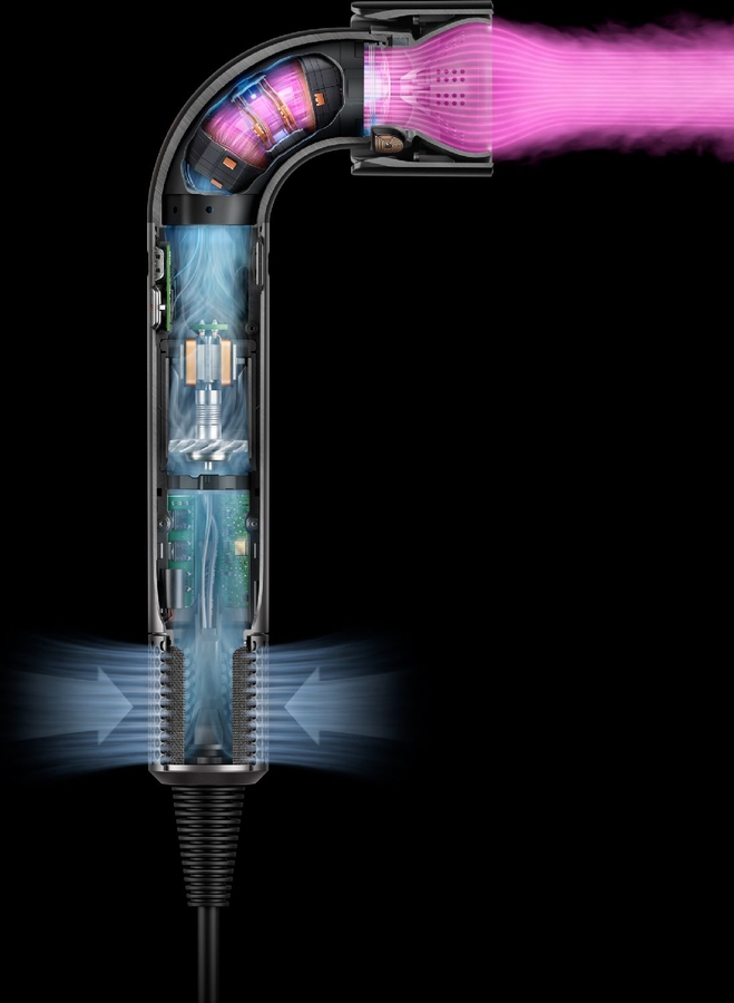 Dyson Supersonic R Straight & Wavy Föhn - Haardroger Ceramic Pink / Rose Gold 8