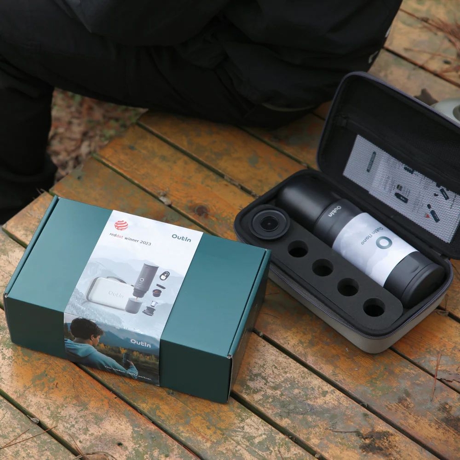 OutIn Nano Draagbare Espresso Machine - Cadeauset - Space Grey 5