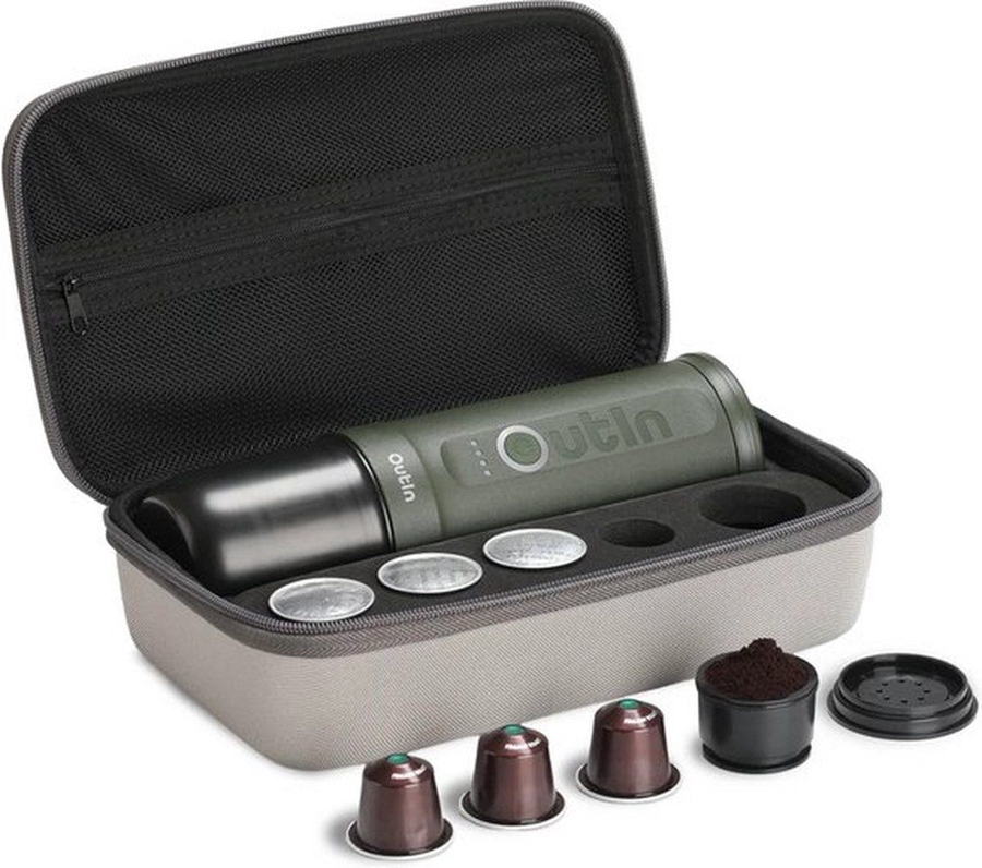 OutIn Nano Draagbare Espresso Machine - Cadeauset - Forest Green 3