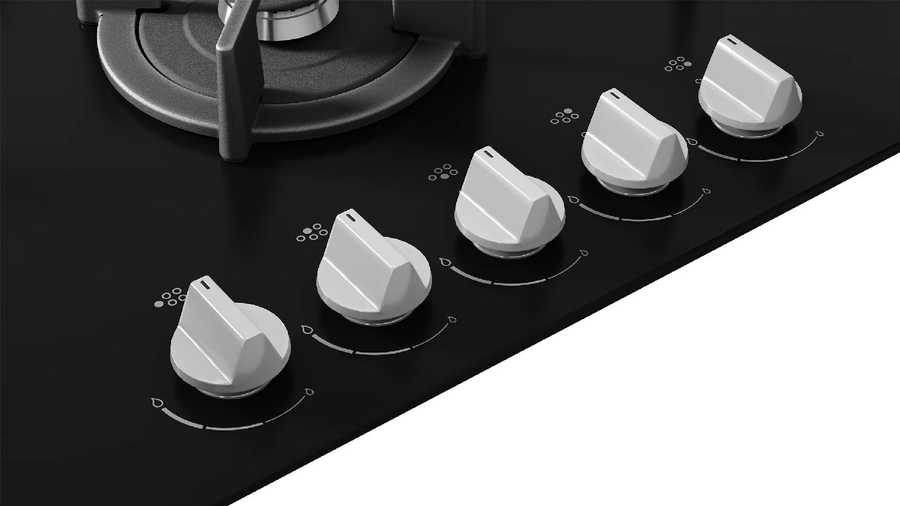 ETNA KGG870ZTA Gas-op-Glas Inbouw Kookplaat 7