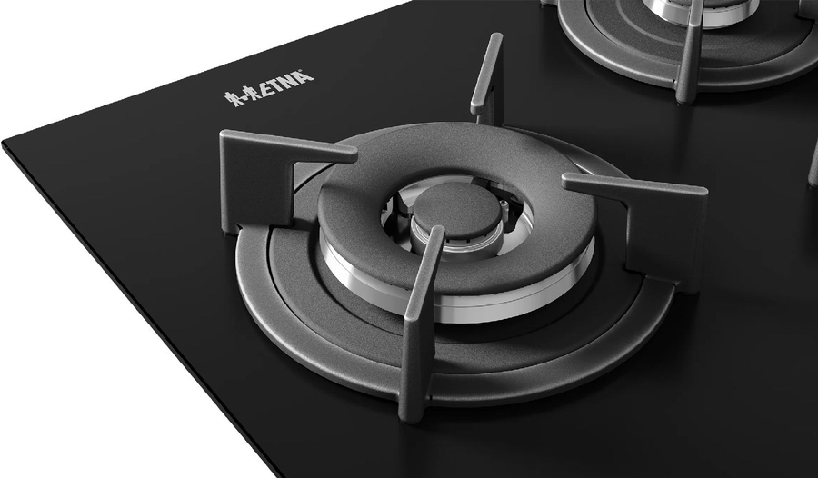 ETNA KGG870ZTA Gas-op-Glas Inbouw Kookplaat 8