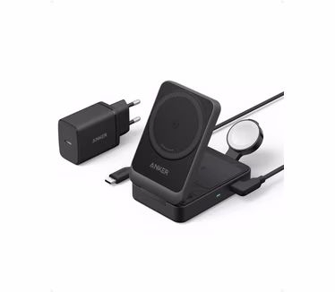 Anker MagGo Wireless Charger 15W Foldable 3-in-1 Zwart  1