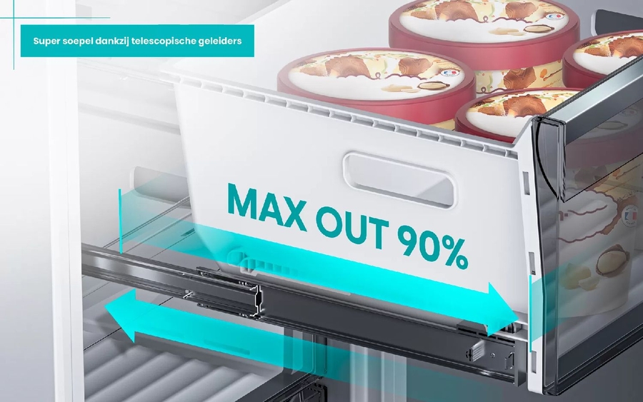 ETNA KCD9178CNF Inbouw Koel-vriescombinatie 7