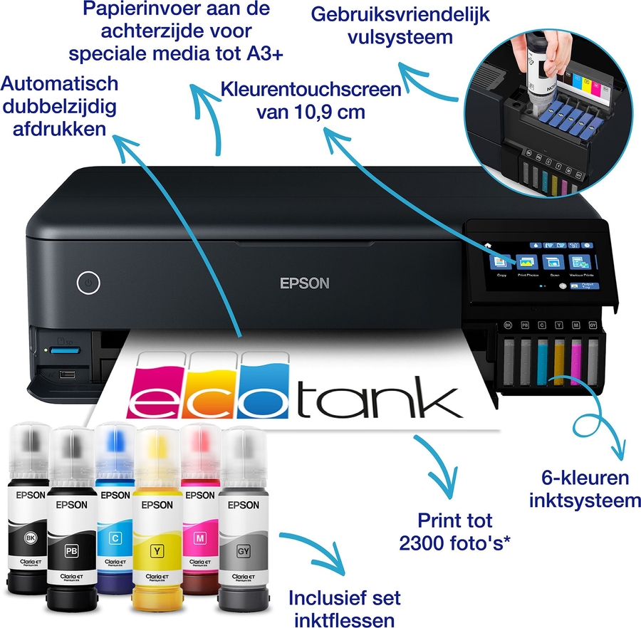 Epson EcoTank ET-8550 A3 Fotoprinter 3