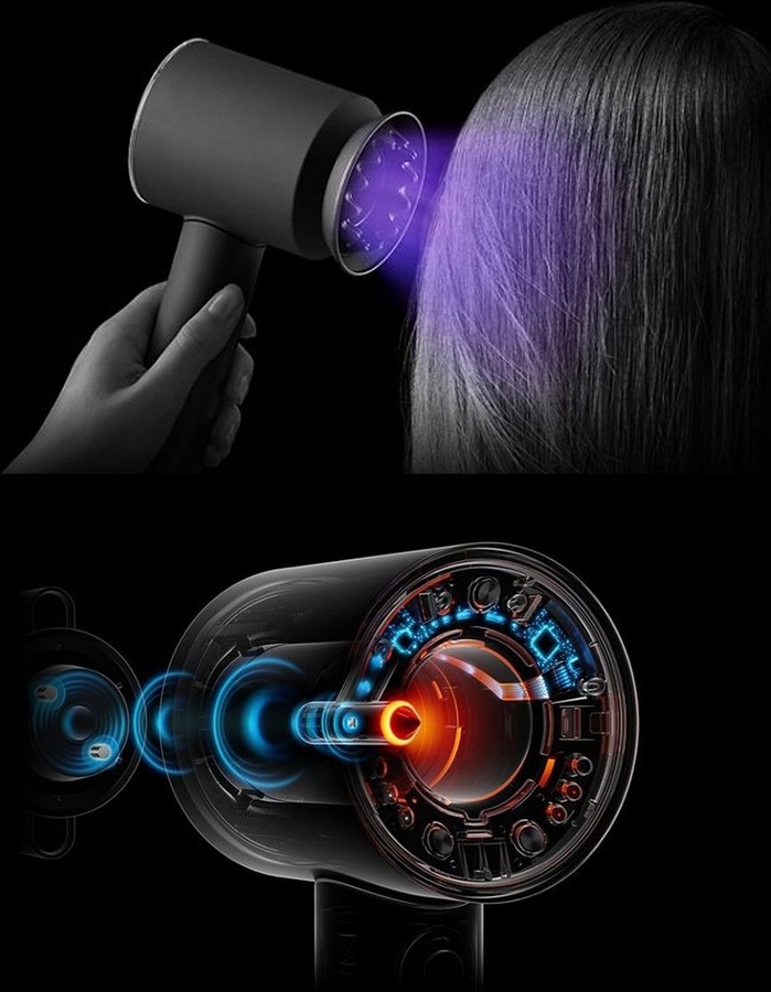 Dyson Supersonic Nural Curly & Coily Amber Silk / Pink Champagne 7