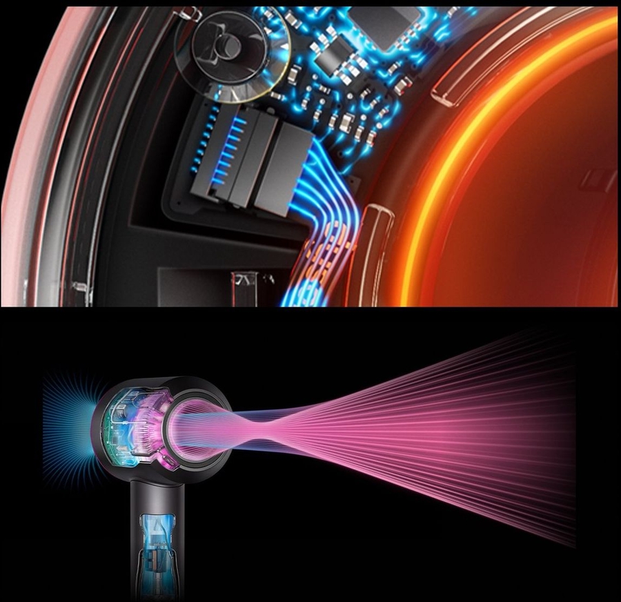 Dyson Supersonic Nural Curly & Coily Amber Silk / Pink Champagne 8