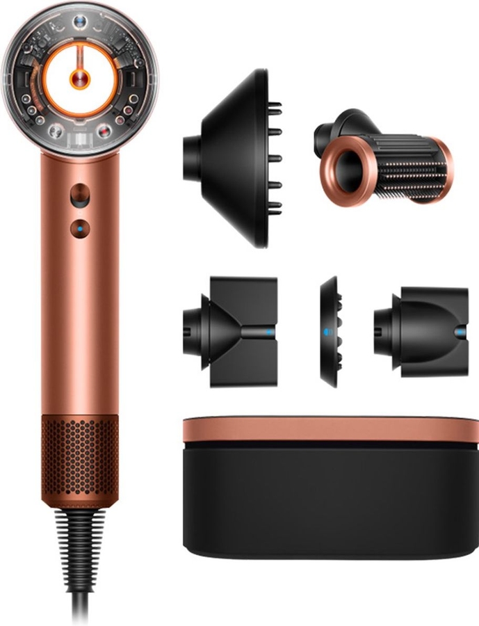 Dyson Supersonic Nural Straight & Wavy Amber Silk / Pink Champagne 1