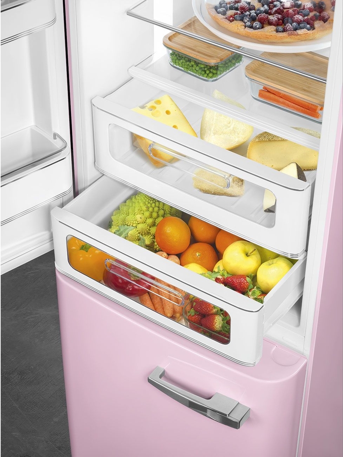 SMEG FAB32LPK6 Koel-vriescombinatie 50's Style - Roze  6