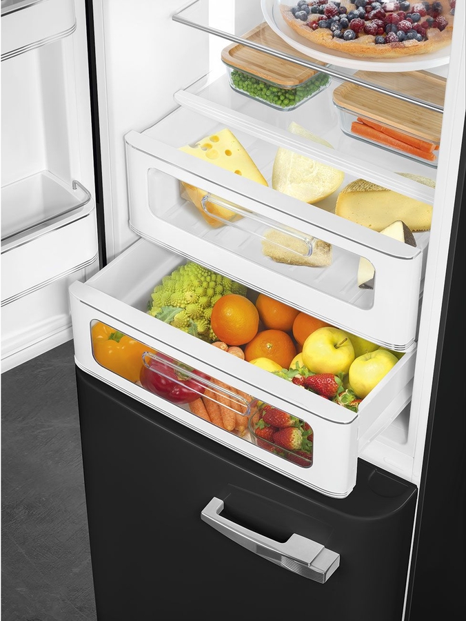 SMEG FAB32LBL6 Koel-vriescombinatie 50's Style - Zwart  7