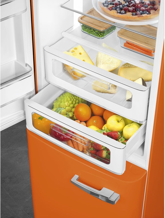 SMEG FAB32LOR6 Koel-vriescombinatie 50's Style - Oranje 6