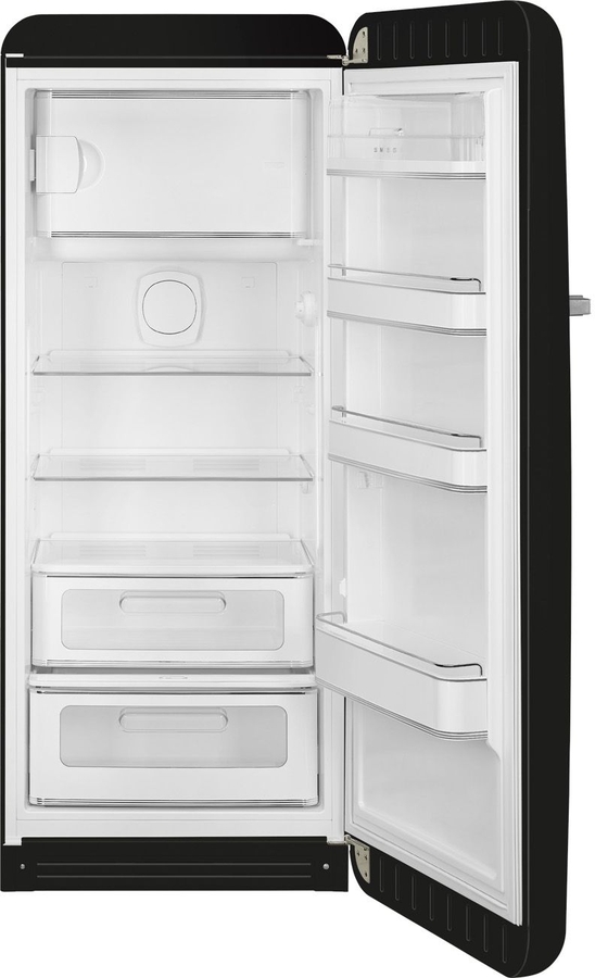 SMEG FAB28RDBLM6 Koelkast 50's Style - Mat Zwart 3