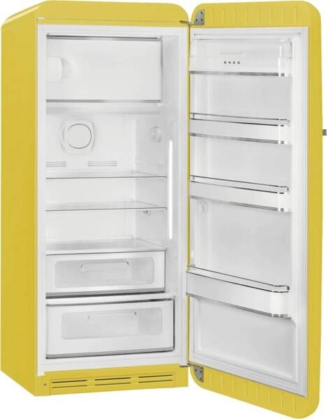 SMEG FAB28RYW6 Koelkast 50's Style - Geel  2